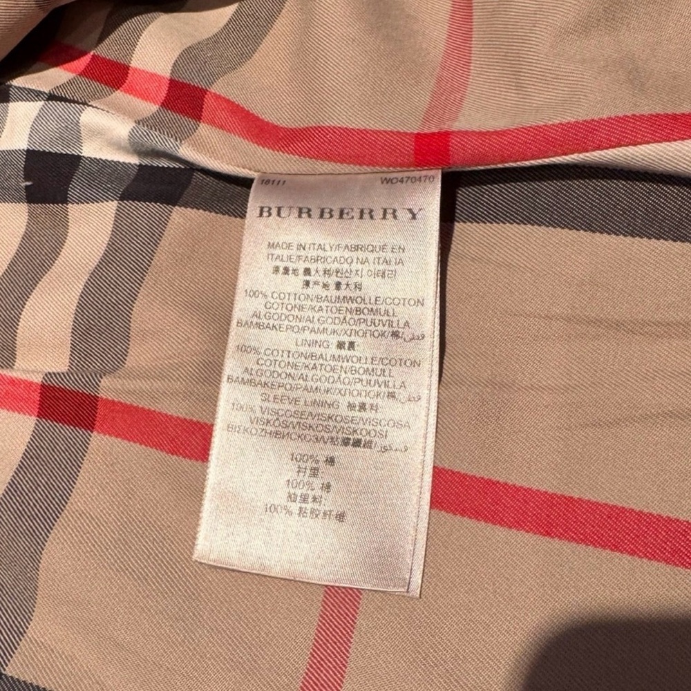Burberry Beige Double-Breasted Trench Coat - Picture 7 of 10